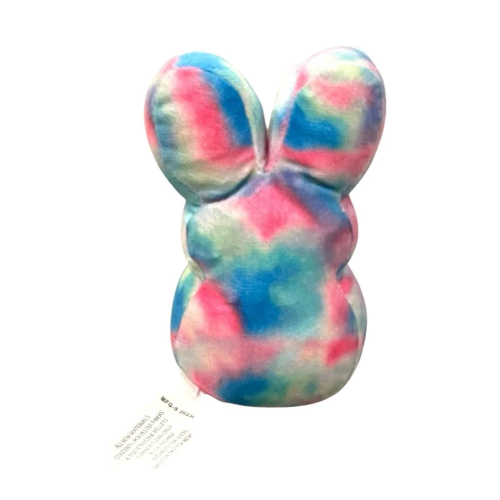 Peeps Just Born Tie Dye Rainbow Bunny Rabbit Plush Stuffed Animal Small 6